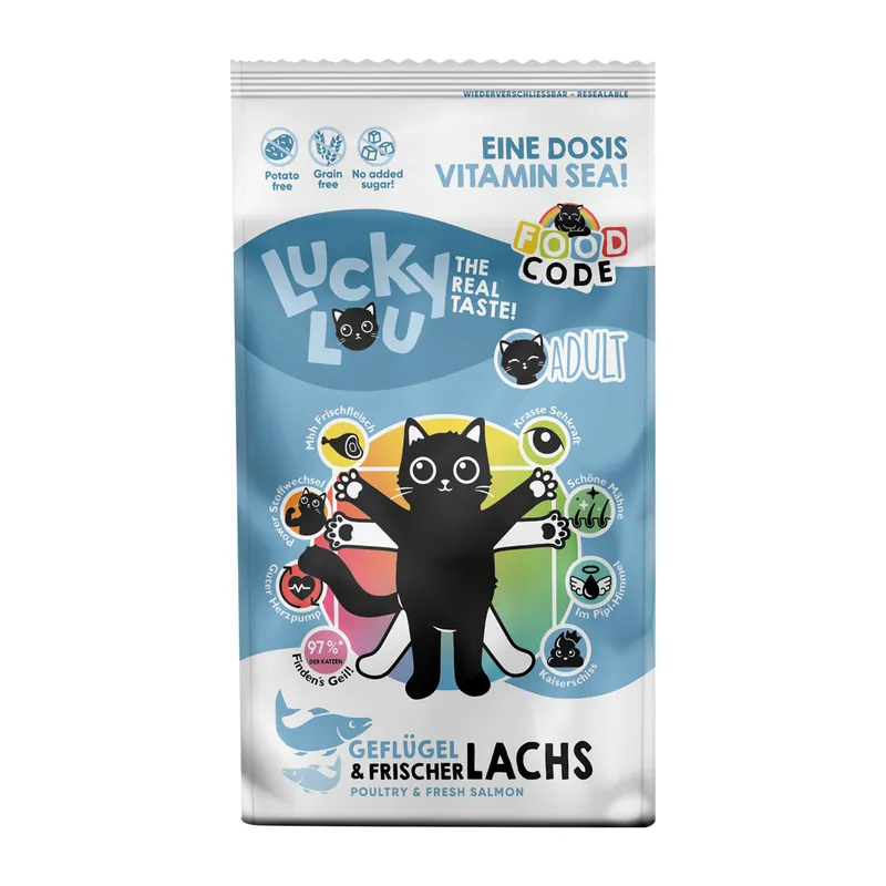 Lucky Lou Adult Geflügel & Lachs 340 g Must-Have
